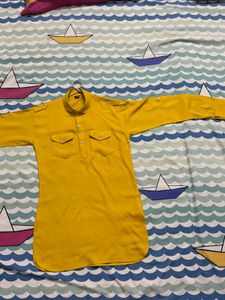 Kids Mustard/Yellow Kurta