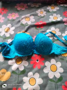 Turquoise Lace Bra - Size Unknown