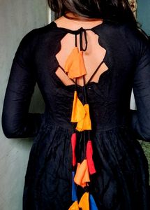 DIP BACK Anarkali Suit With Pant