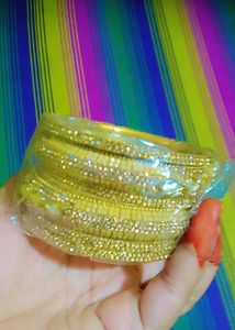 Golden Bridal Kangan - Set of 6