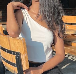 Apricot Crop Top
