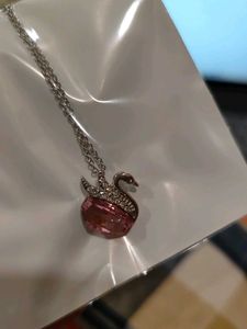 Swarovski Pink Duck Pendant