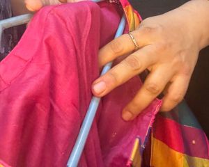 Colorful A-line Zari Buti Cotton Will Kurta