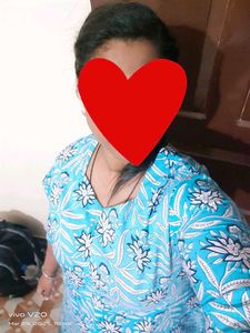 Blue Floral Print Kurti