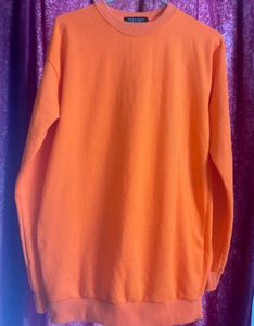 Zara Orange Wool Sweater