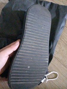 Chunky Padded Black Sandals