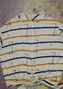 High Neck Back Knot Top