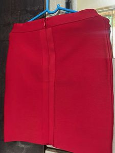 Chic Red Skirt