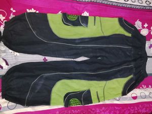 Unique Green &amp; Black Harem Pants