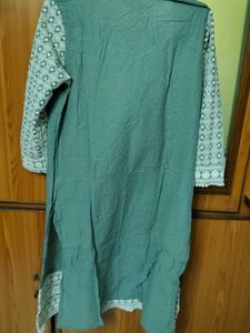 Green Printed Kurta