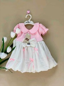🆕️Cute Pink & White Dress 2 Year Old
