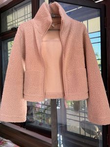 H&amp;M Beige Cozy Teddy Jacket/Size-S