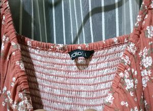 Floral Print Tiered Mini Dress