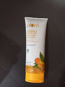 plum turmeric and white clay face wash
