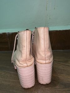 Platform Lace-Up Boots