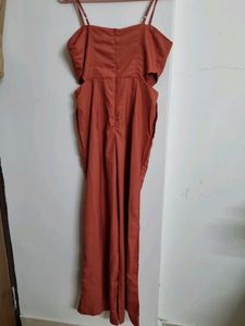Rust Cutout Jumpsuit