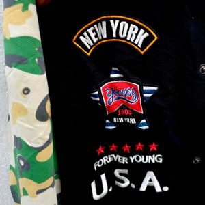 ⚫️🟢Varsity jacket