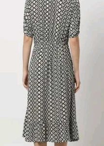 Printed Midi Shirt Dress