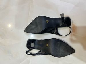 Dressberry Black Slingback Heels