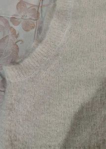 Cream Knit Vest