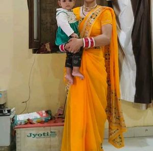 Elegant Yellow Saree