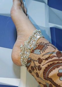 Silver Anklet with Bells