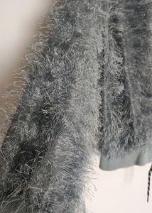 Crop Oversized Furr Hoodie
