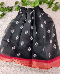 Black And Red Ethnic Skirt With Blouse ( Girls)