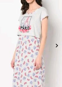 Paris Graphic T-Shirt Dress