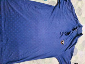 Never Look Cotton Collar T Shirt For Men In L 40