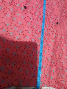 Coral Ditsy Floral Button-Down Nighty