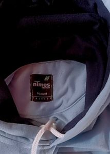 Nimesh Fashion Men Women Light Blue Hoodie(Medium)