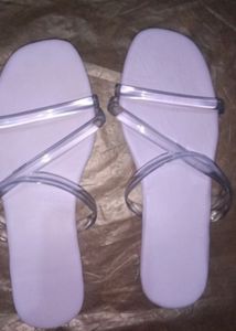 Lavender Strappy Flats