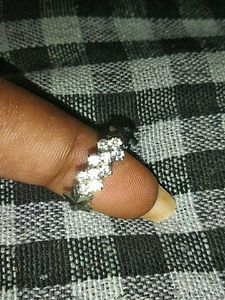 Star Detail Silver Ring