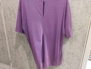 Purple Cut-out Back Top