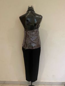 ZARA Black Glitter Top Alone