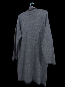 Winter Woolen Midi Turtleneck Slit Dress