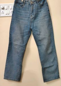 Urbanic - Straight Wide Leg Denim Jeans