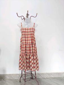 Plaid Tiered Sundress