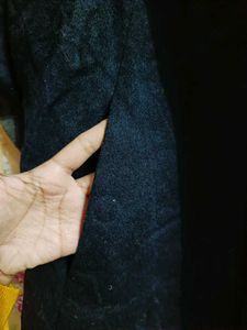 🇳🇿💫🎀Stylish Blue Fur-Trim Cape