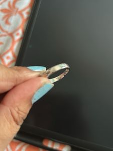 925 Hallmarked Single Stone Finger Ring