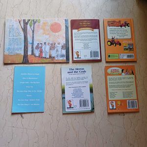 Set Of 6 Children Books (English &amp; Hindi)