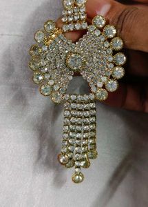 Vintage Rhinestone Statement Earrings
