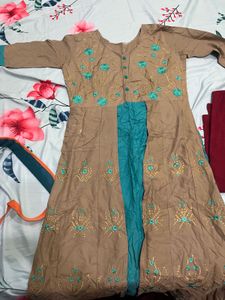 Elegant Embroidered Anarkali Kurta