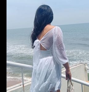 Beautiful Beach Dress: White
