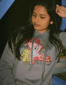 Cute Graphic Print Hoodie