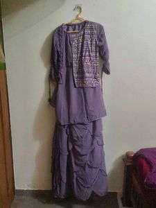 Elegant Purple Kurta Set