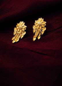 1 Gram Golden Mangalsutra Necklace With Earrings