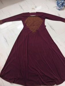 Fancy Women Muslim Wear Strechable Abaya