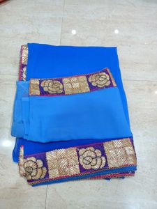 Elegant Blue Saree